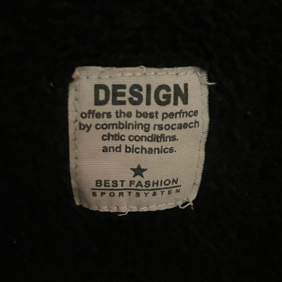 Black & Cream Fuzzy Hoodie - Picture 2 of 5